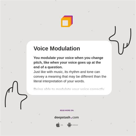 modulated voice in tagalog meaning|Voice modulation: from origin and mechanism to .
